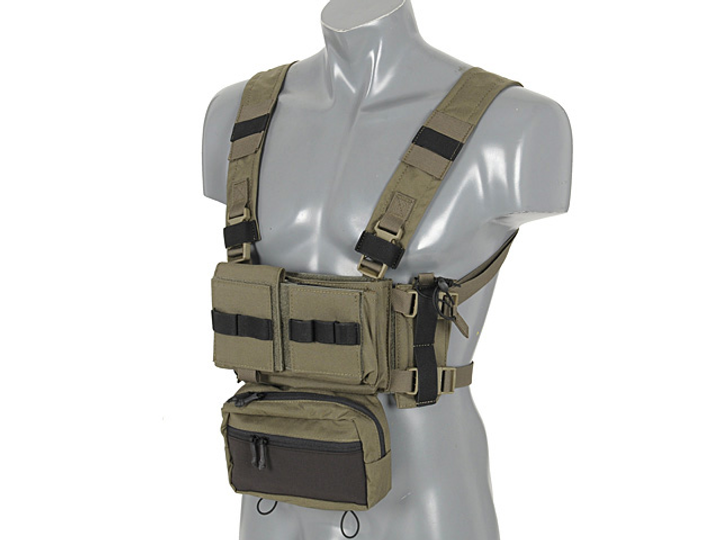 Розвантажувальний жилет Emerson Chest Rig Micro MK3 Ranger Green - изображение 2