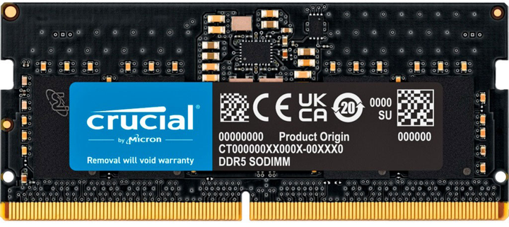 Pamięć Crucial SODIMM DDR5-5200 8192MB PC5-41600 Black (649528953421) - obraz 1