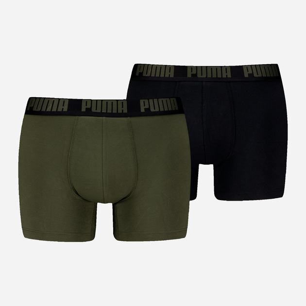 Набор трусов-боксеров мужских хлопковых Puma Men Everyday Basic Boxer 2P 93832013 XXL 2 шт Черный/Зеленый (8720245556514) - Фото 1 Набор трусов-боксеров мужских хлопковых Puma Men Everyday Basic Boxer 2P 93832013 XXL 2 шт Черный/Зеленый (8720245556514) - изображение 1