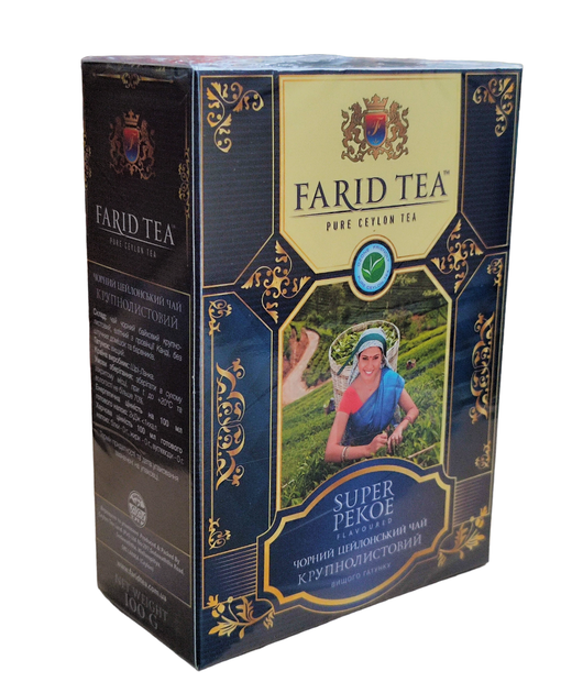 Чай чорний листовий Farid Tea СуперПеко 100 г. - зображення 2