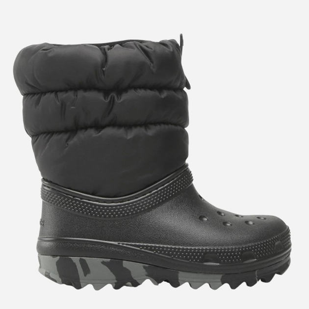 Śniegowce dziecięce dla dziewczynki ocieplane Crocs Classic Neo Puff Boot K 207684 28-29 Czarne (191448883383) - obraz 1