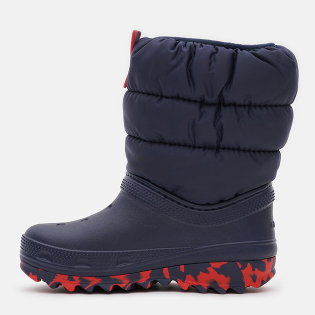 Дитячі зимові чоботи-дутики для хлопчика Crocs Classic Neo Puff Boot K 207684 28-29 Темно-сині (191448883475) - зображення 3