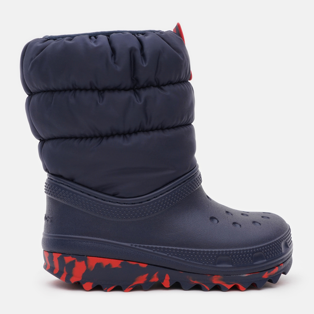 Śniegowce dziewczęce ocieplane Crocs Classic Neo Puff Boot K 207684 30-31 Granatowe (191448883499) - obraz 1