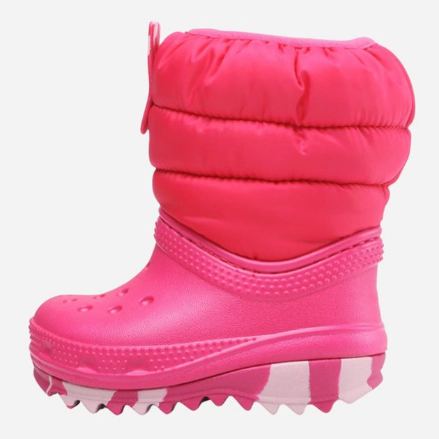Śniegowce dziecięce dla dziewczynki ocieplane Crocs Classic Neo Puff Boot K 207684 28-29 Różowe (191448883567) - obraz 3