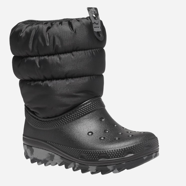 Śniegowce chłopięce ocieplane Crocs Classic Neo Puff Boot K 207683 25-26 Czarne (191448873469) - obraz 2