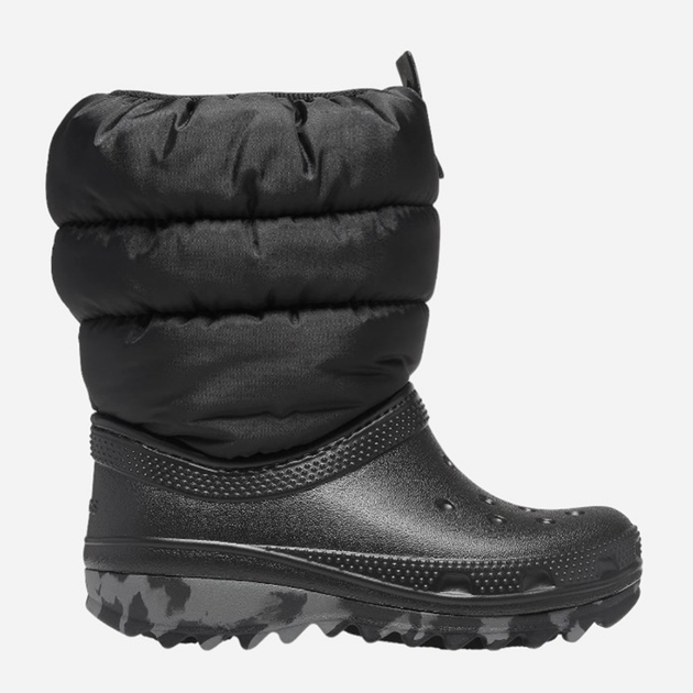 Śniegowce chłopięce ocieplane Crocs Classic Neo Puff Boot K 207683 27-28 Czarne (191448873407) - obraz 1