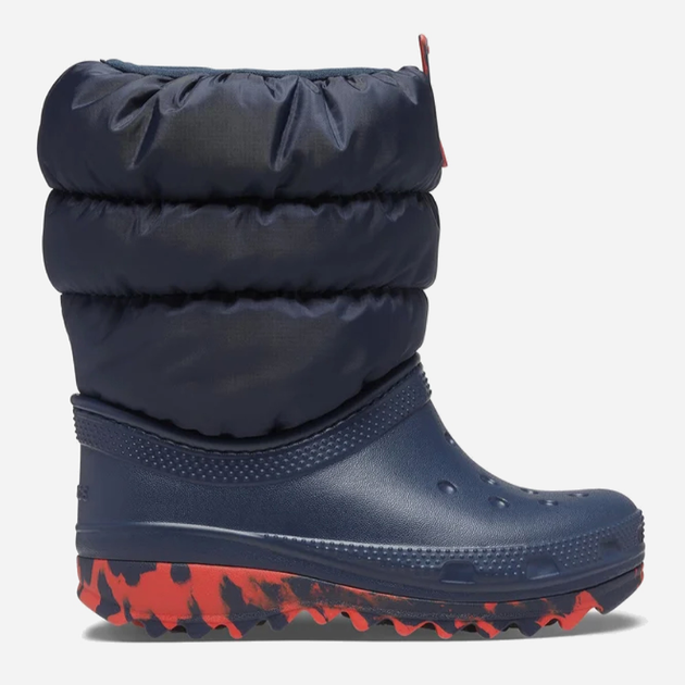 Śniegowce chłopięce ocieplane Crocs Classic Neo Puff Boot K 207683 24-25 Granatowe (191448880252) - obraz 1