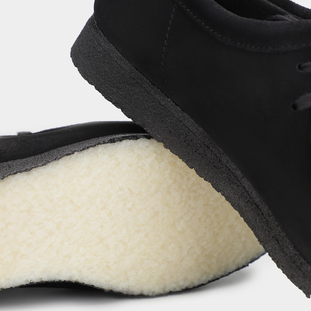 Чоловічі мокасини Clarks Originals Wallabee 26155519 42.5 Чорні (261555197085/5059304190516) - зображення 5
