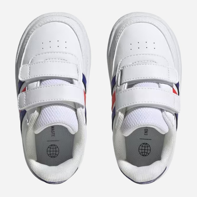 Дитячі кеди для хлопчика adidas Breaknet 2.0 CF I HP8971 23 Білі з синім і червоним (4066749944728) - зображення 5
