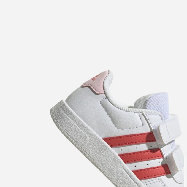 Sneakersy dziecięce dla dziewczynki na rzepy adidas Breaknet 2.0 CF I HP8974 27 Biały/Różowy (4066749940874) - obraz 6