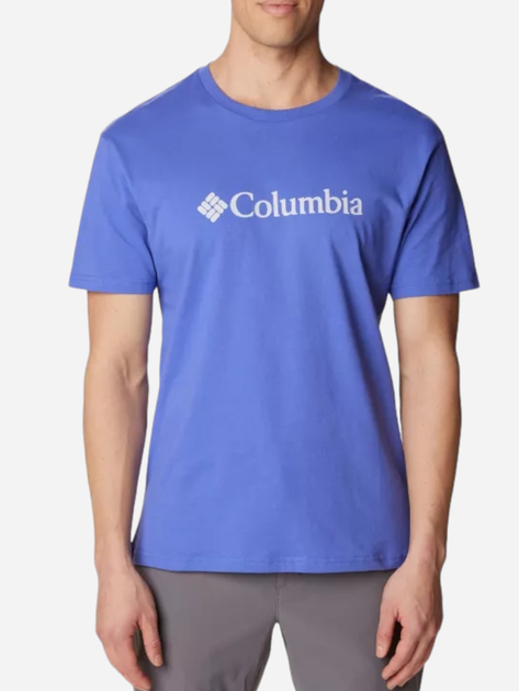 Футболка бавовняна чоловіча Columbia CSC BASIC LOGO™ S Блакитна (195978521753) - зображення 1