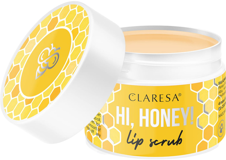 Скраб для губ Claresa Hi, Honey! Медовый 15 г (5903819812374) - изображение 1