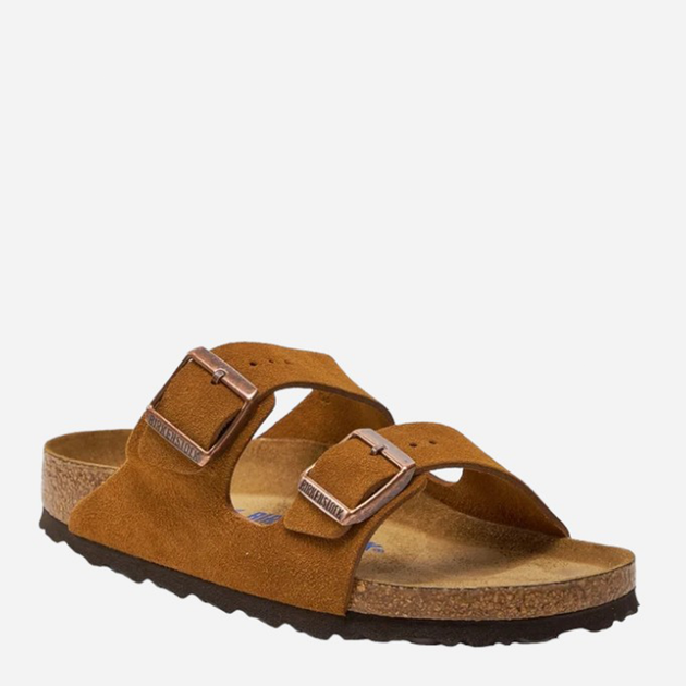 Жіночі шльопанці Birkenstock 1009527 38 Коричневі (4044477042831) - зображення 2