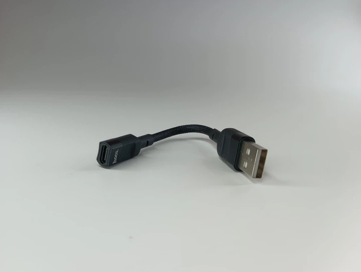 Кабель адаптер HOCO U107 USB - Type-C переходник 0,1 метра - Фото 2 Кабель адаптер HOCO U107 USB - Type-C переходник 0,1 метра - изображение 2