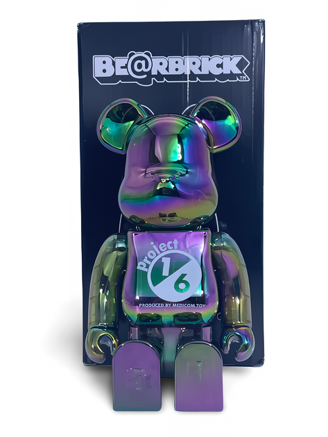 Статуетка Bearbrick x Project 1/6 x Clear Chrome Black 400% 28 см Medicom Toy Матриця - Фото 8 Статуетка Bearbrick x Project 1/6 x Clear Chrome Black 400% 28 см Medicom Toy Матриця - зображення 8