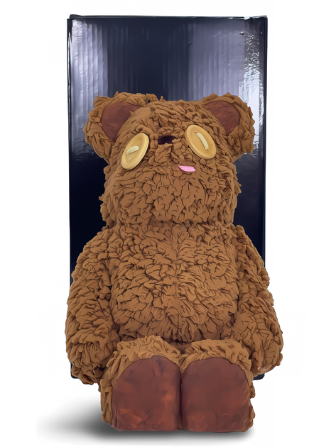 Статуетка Bearbrick x Tim from Minions 400% 28 см Medicom Toy Плюшевий ведмедик - зображення 8