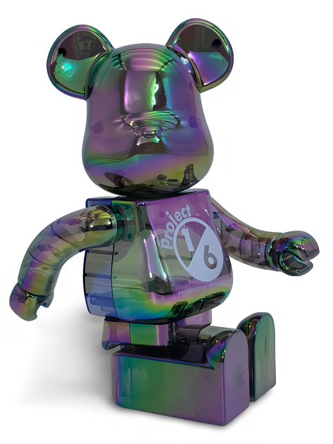Статуетка Bearbrick x Project 1/6 x Clear Chrome Black 400% 28 см Medicom Toy Матриця - Фото 13 Статуетка Bearbrick x Project 1/6 x Clear Chrome Black 400% 28 см Medicom Toy Матриця - зображення 13