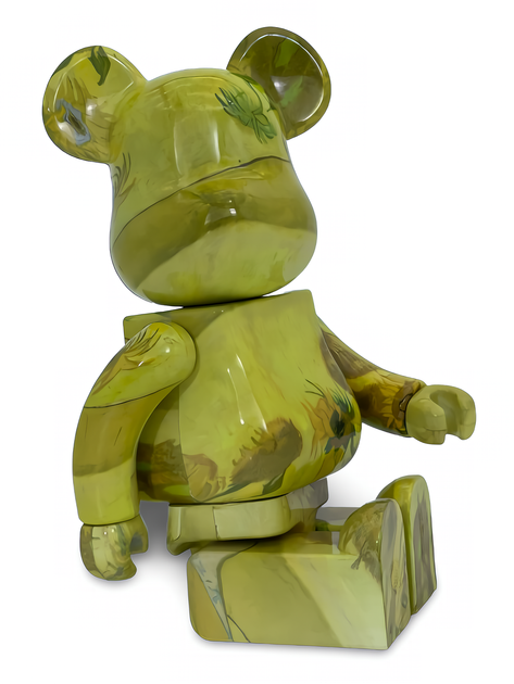 Статуетка Bearbrick x Van Gogh Museum x Sunflowers 400% 28 см Medicom Toy Соняшники - зображення 13