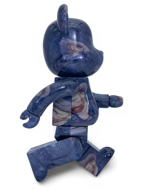 Статуэтка Bearbrick x Van Gogh Museum x Self Portrait 400% 28 см Medicom Toy Автопортрет - изображение 12