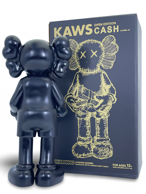 Статуэтка KAWS x Money Flip x Cash Open Edition x Black 400% 28 см Brian Donnelly Рыцарь - изображение 2
