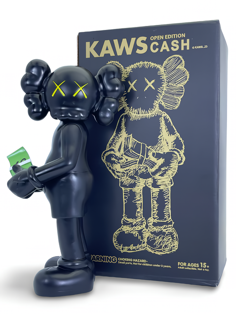 Статуэтка KAWS x Money Flip x Cash Open Edition x Black 400% 28 см Brian Donnelly Рыцарь - изображение 3
