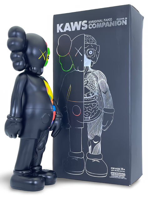 Статуэтка KAWS x Companion Flayed Open Edition x Black 400% 34 см Brian Donnelly Рыцарь - изображение 4