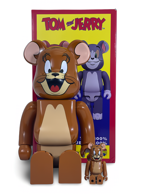 Статуетка Bearbrick x Tom and Jerry x Jerry 400% & 100% 28 см 7 см Medicom Toy Джерри Джинкс - Фото 8 Статуетка Bearbrick x Tom and Jerry x Jerry 400% & 100% 28 см 7 см Medicom Toy Джерри Джинкс - зображення 8