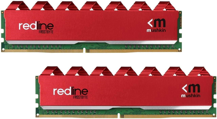 Оперативна пам'ять Mushkin DDR4-3466 16384MB PC4-27728 (Kit of 2x8192) Redline Red (MRB4U346JLLM8GX2) - зображення 1