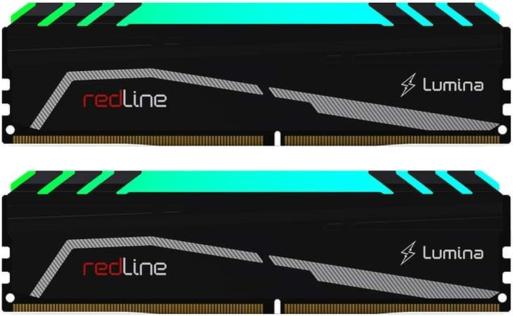 Оперативна пам'ять Mushkin DDR4-3600 16384MB PC4-28800 (Kit of 2x8192) Redline Lumina RGB Black (MLA4C360EKKT8GX2) - зображення 1