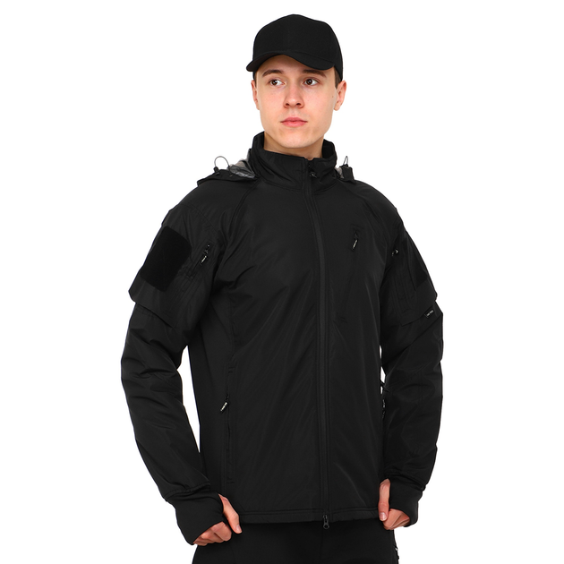 Куртка тактична SP-Sport Basic (поліамід, флісова підкладка, розмір XL, Чорний) - изображение 1