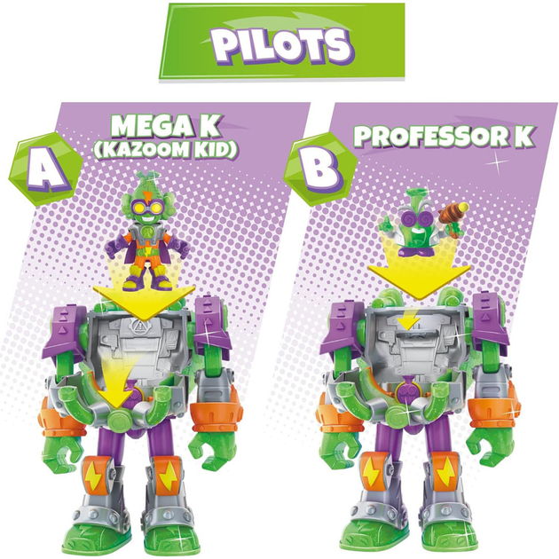 Игровой набор Супербот Мега-К Superthings S PSTSP116IN20 робот, казум-кид, фигурка - изображение 4