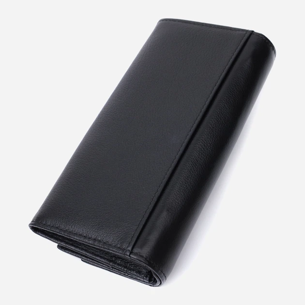 Кошелек женский кожаный для карточек ST Leather Accessories 22696 Черный - изображение 4