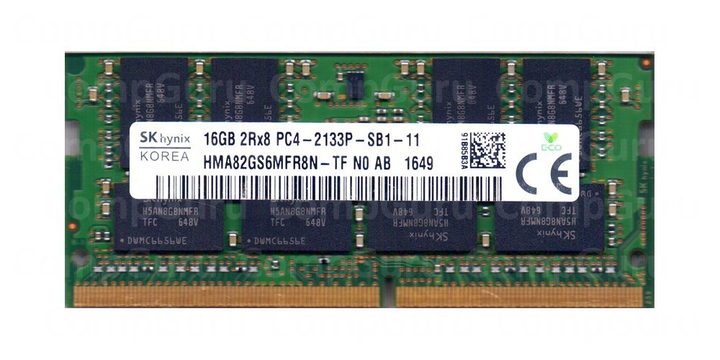 Оперативна пам'ять для ноутбука Hynix DDR4 16GB 2133MHz SO-DIMM 2Rx8 PC4-2133P (HMA82GS6MFR8N-ТF) - зображення 1