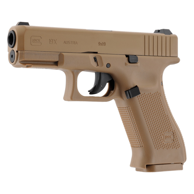 Пистолет пневматический Umarex Glock 19X Tan (4,5 мм), песочный - изображение 2