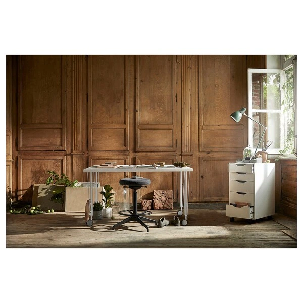 Письмовий стіл IKEA LAGKAPTEN / KRILLE 120х60 см білий (494.167.76) - Фото 6 Письмовий стіл IKEA LAGKAPTEN / KRILLE 120х60 см білий (494.167.76) - изображение 6