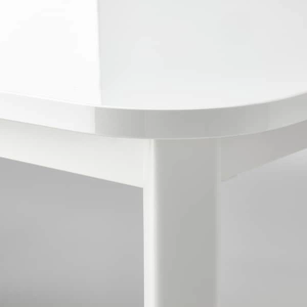 Стіл і 4 стільці IKEA STRANDTORP / TOBIAS 150/205 / 260x95 см білий/прозорий (393.886.70) - изображение 4