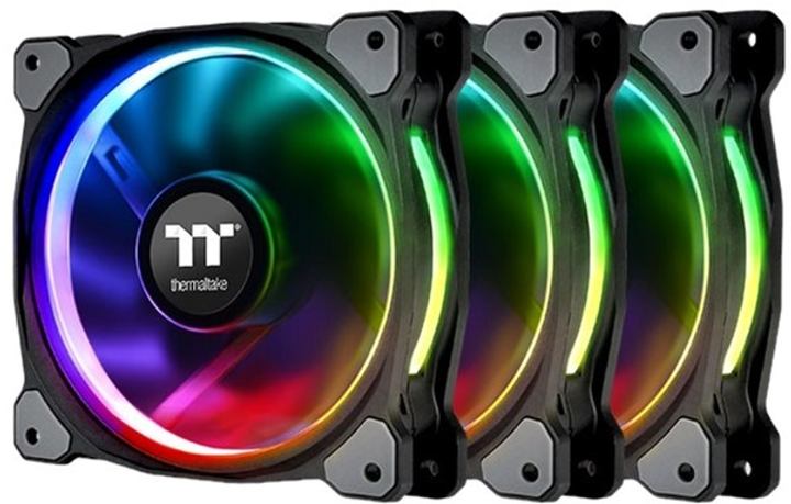 Zestaw wentylatorów Thermaltake Riing Plus 12 RGB Radiator Fan TT Premium Edition Black (4711246874800) - obraz 1