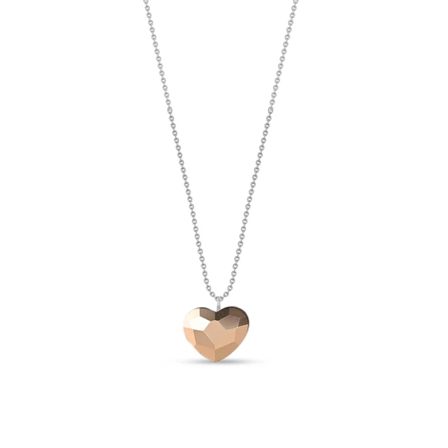 Серебряный комплект Spark зі Swarovski Heart Romance NKS2808RG - зображення 3