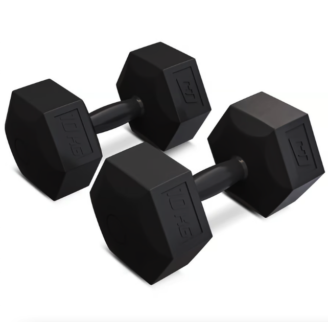 Гантели для фитнеса композитные Hop-Sport HS-C100DS 2х10кг черный - Фото 1 Гантели для фитнеса композитные Hop-Sport HS-C100DS 2х10кг черный - изображение 1