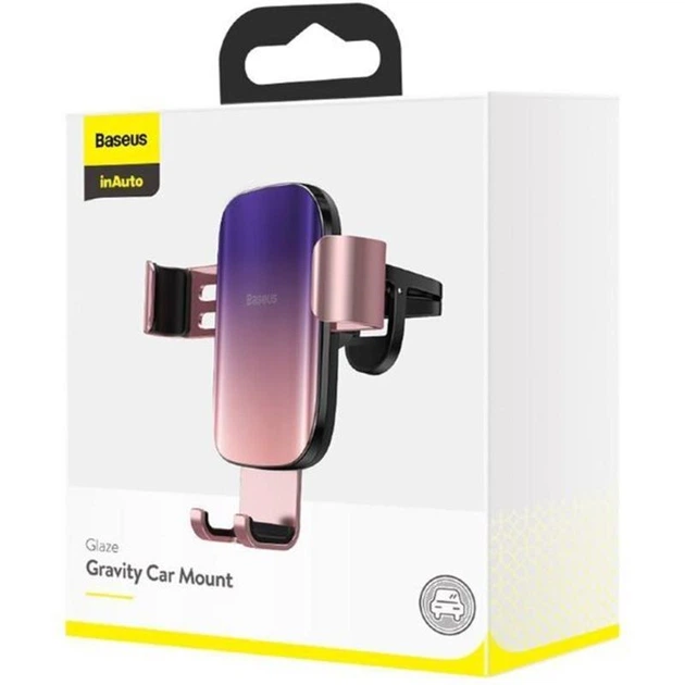 Автомобильный держатель Baseus Glaze Gravity (SUYL-LG04) Pink - изображение 3