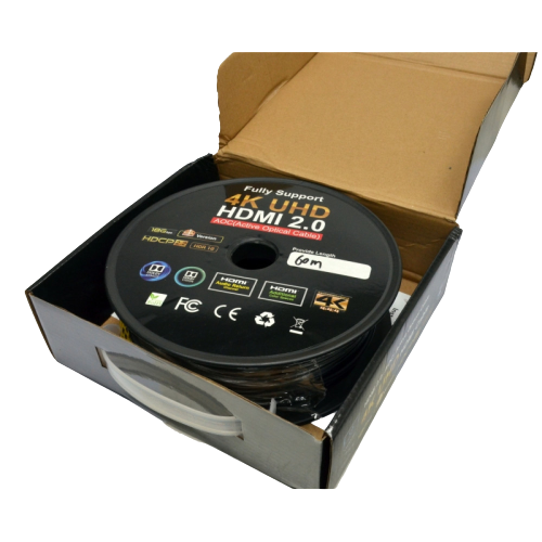 Патч-корд L&W ELECTRONICAL HDMI 2.0, 60м, 4К (UHD) с передачей сигнала по оптическому кабелю (AOC) LW-HA-60 - изображение 5