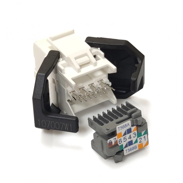 Модуль Corning Keystone RJ-45, UTP, сat.5e, белый, FQ100020723 - Фото 3 Модуль Corning Keystone RJ-45, UTP, сat.5e, белый, FQ100020723 - изображение 3