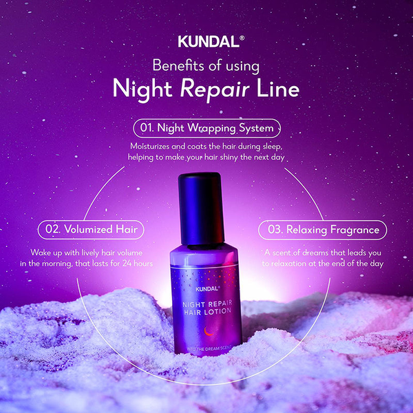 Нічний відновлюючий лосьйон KUNDAL Night Repair Hair Lotion Into The Dream для волосся,100 мл - зображення 2