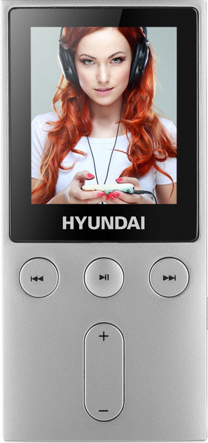 MP3-плеєр Hyundai MPC 501 GB8 FM S Сріблястий (HY-MPC501GB8FMB) - зображення 1