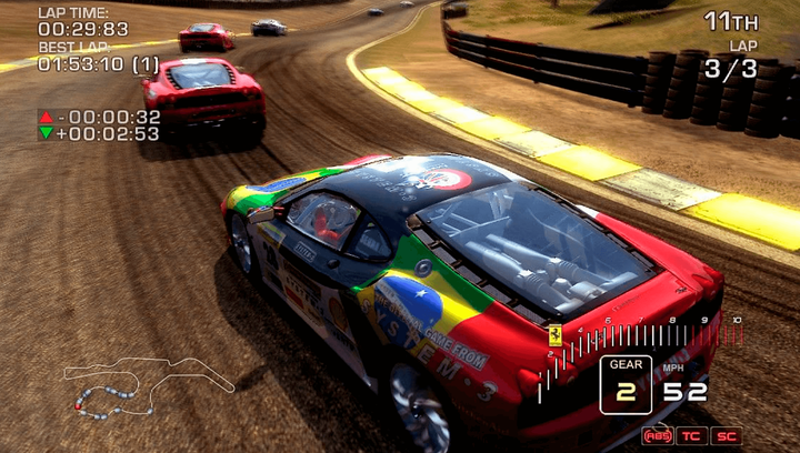 Игра Sony PlayStation 2 Ferrari Challenge: Trofeo Pirelli Europe Английская Версия Б/У - изображение 4