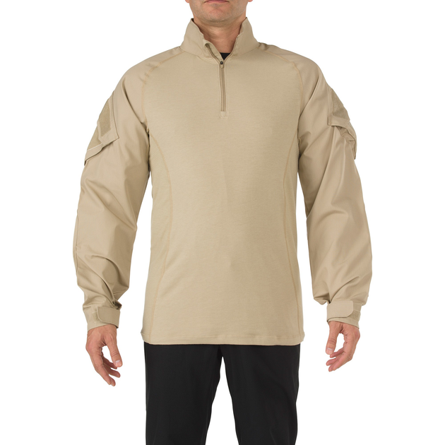 Сорочка тактична під бронежилет 5.11 Tactical Rapid Assault Shirt L TDU Khaki - зображення 1