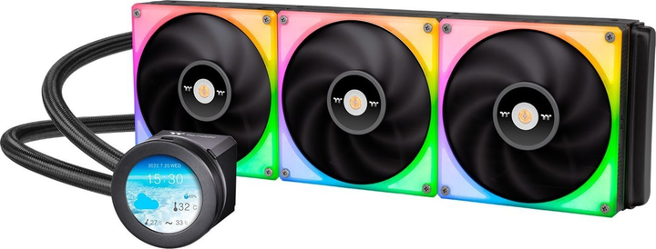 Chłodzenie wodne Thermaltake Toughliquid Ultra 420 RGB All-In-One Liquid Cooler Black (4713227536943) - obraz 2