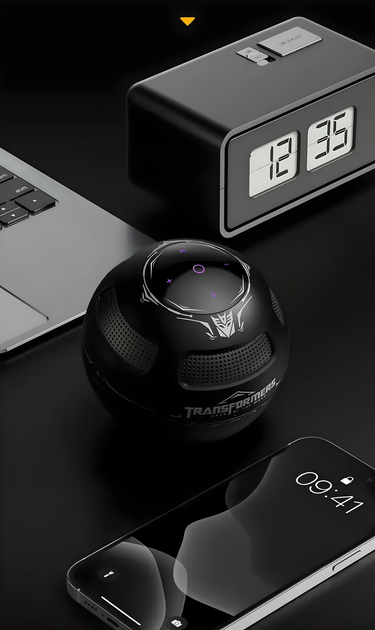 Портативна Bluetooth смарт колонка Transformers TF-Y17 Megatron, 1200 mAh, чорна - Фото 6 Портативна Bluetooth смарт колонка Transformers TF-Y17 Megatron, 1200 mAh, чорна - зображення 6