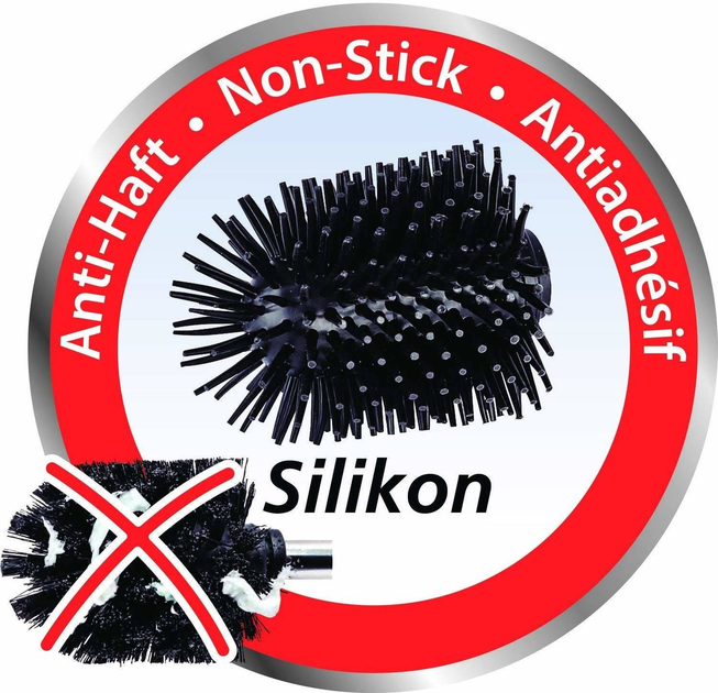 Zapasowa końcówka do szczotki toaletowej Wenko silikonowa czarna 7.5 cm (4008838275764) - obraz 4