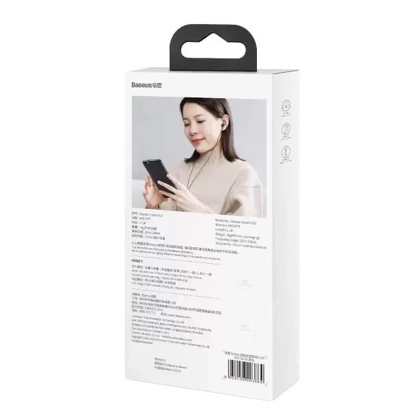 Дротові навушники з мікрофоном Baseus Encok 3.5mm Wired Earphone H19 Black (NGH19-01) - Фото 7 Дротові навушники з мікрофоном Baseus Encok 3.5mm Wired Earphone H19 Black (NGH19-01) - зображення 7